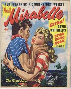 The first issue of the original Mirabele, published in 1956 - which was radically revamped in 1977.