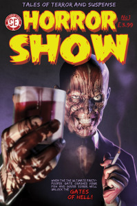 The cover of Cult Empire's upcoming anthology Horror Show. Cover by Alex Ronald.