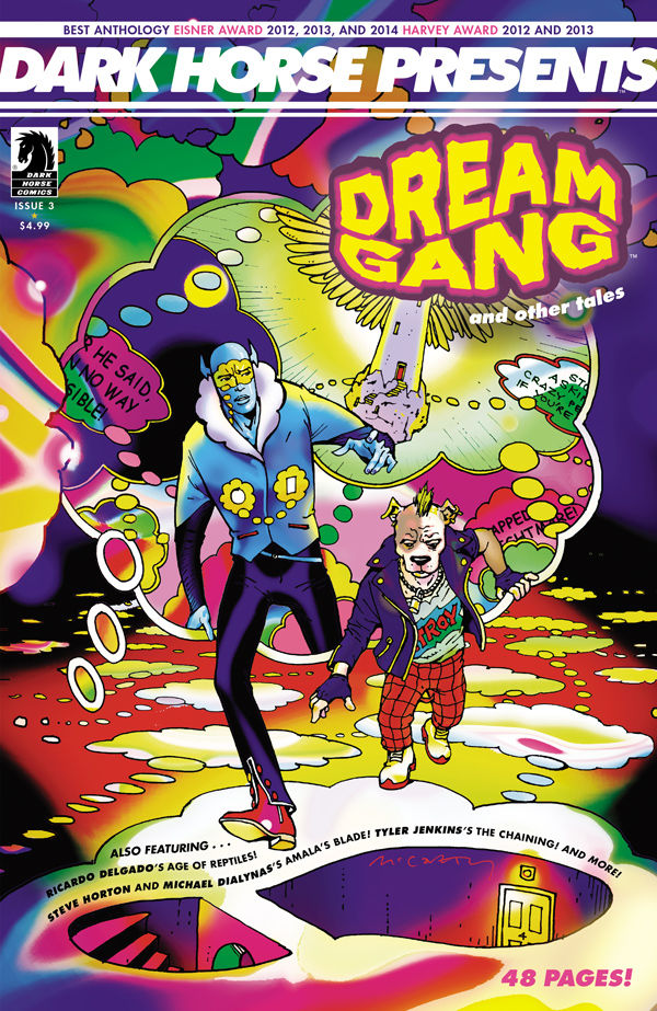 War is being waged while you sleep, and it’s a nightmare, in Brendan McCarthy’s "Dream Gang", featuring in Dark Horse Presents #3. Plus alongside other stories, there's a new chapter of Peter Hogan and Steve Parkhouse’s "Resident Alien".