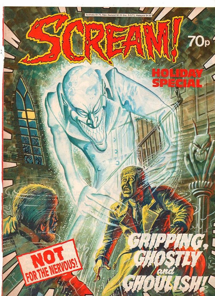 A cover for the short-lived horror comic Scream by Keith Page. © Egmont UK