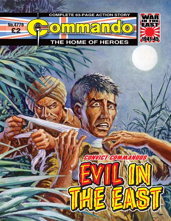 Commando No 4779 – Evil In The East - cover by Manuel Benet