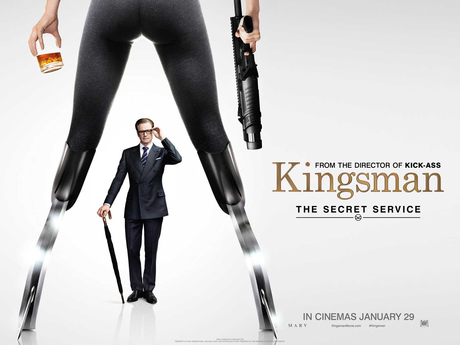 Kingsman "Legs" QUAD Poster