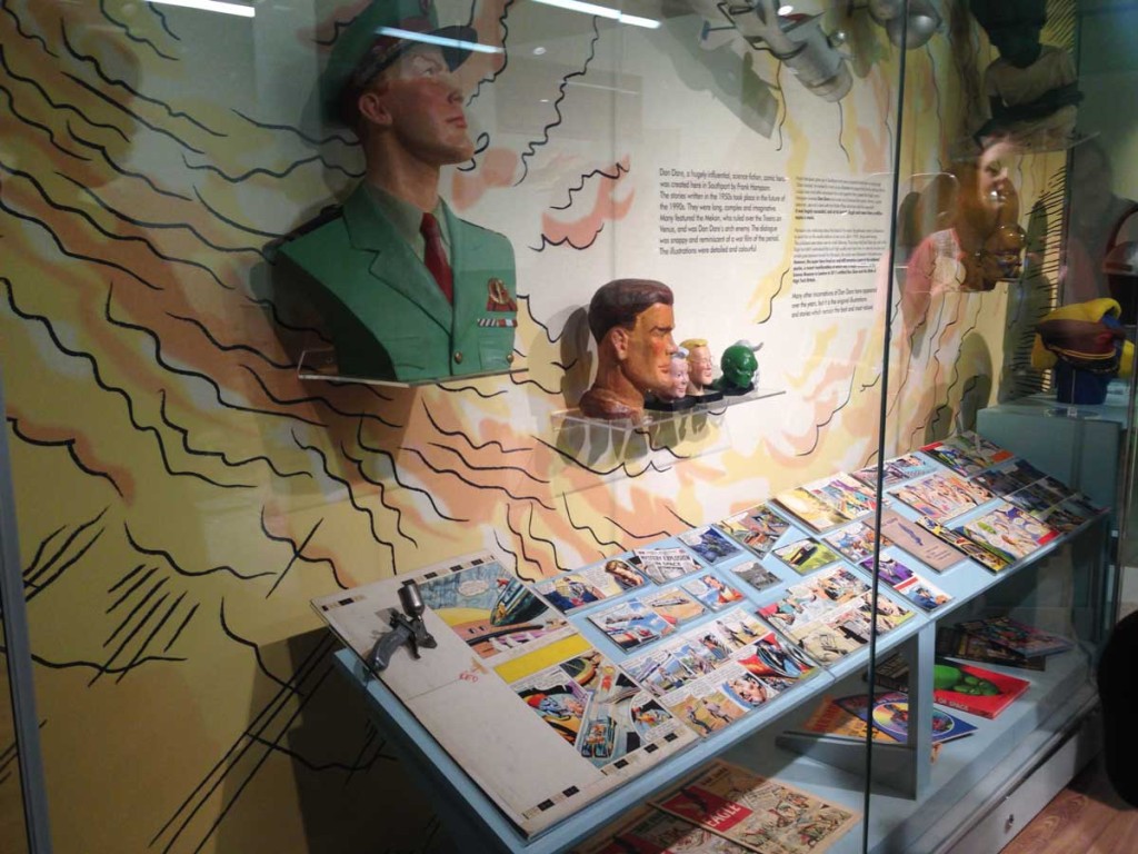 The permanent Dan Dare exhibit at the Atkinson, Southport. Image courtesy the Atkinson.