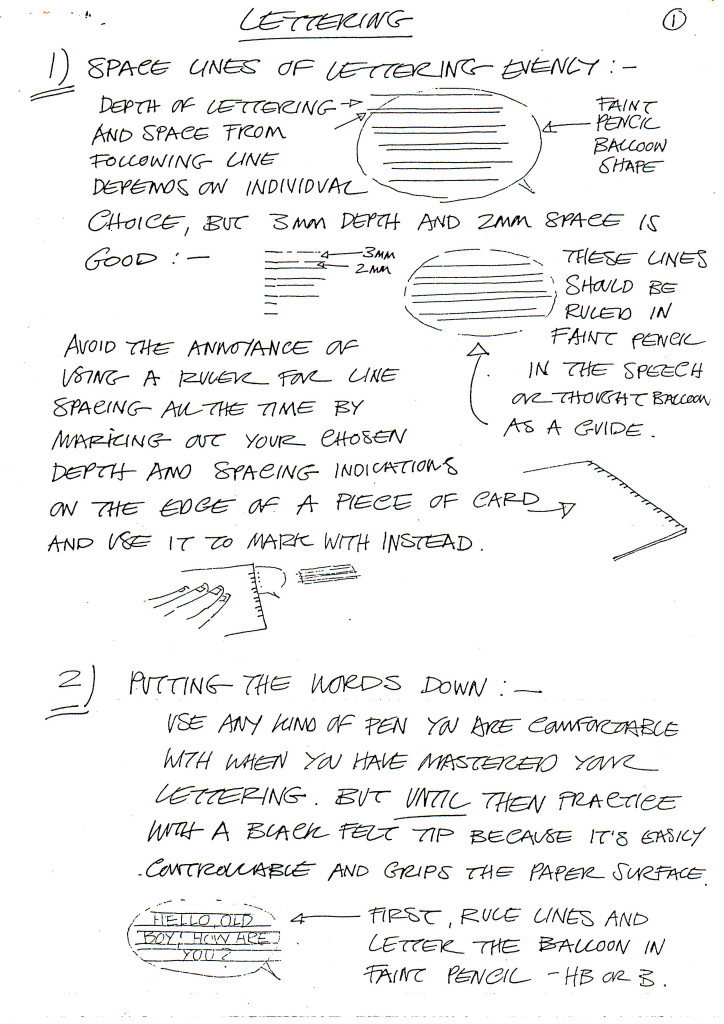 David Lloyd's Lettering Guide Page 1