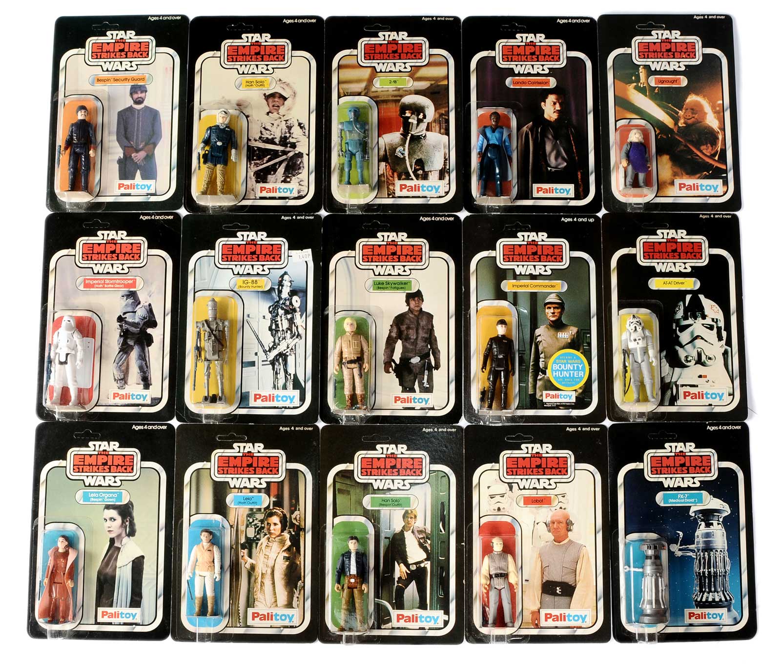 Figures from the second auction of the Craig Stevens Palitoy Figure Collection 