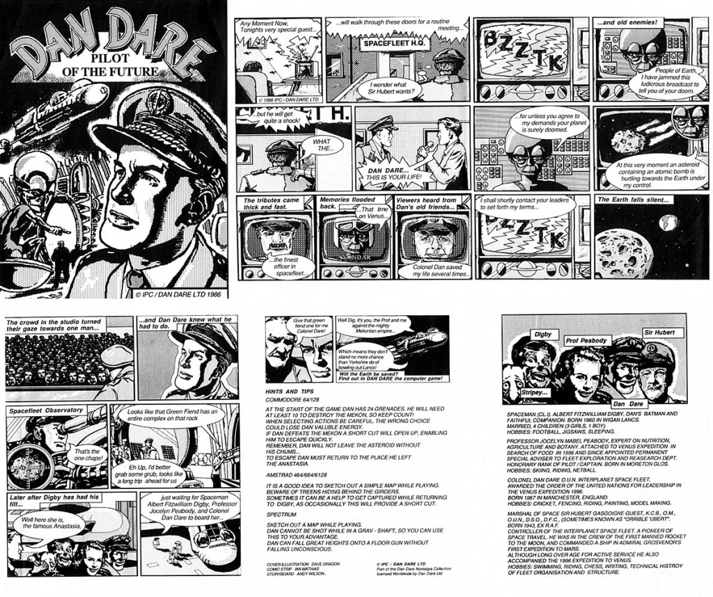 A promotional comic created to promote Virgin's Dan Dare: Pilot of the Future Game