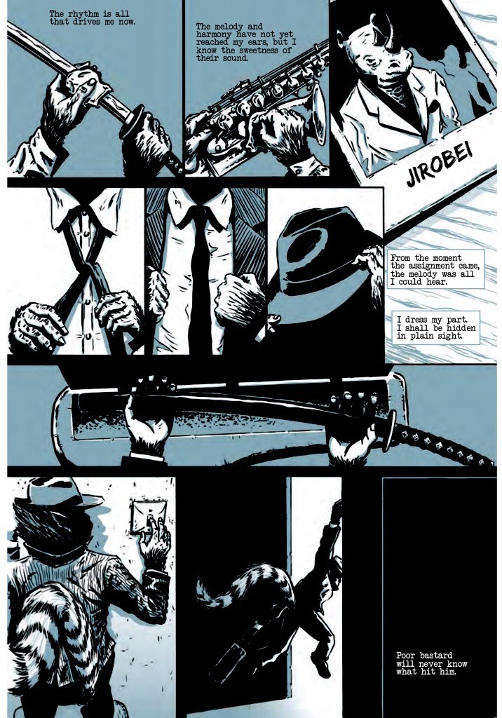 Toots Malloy: Blues Ninja Issue 1 - Sample Page 1