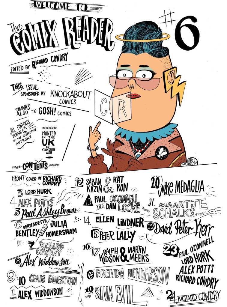 Comix Reader 6 Contents Page by Lord Hurk