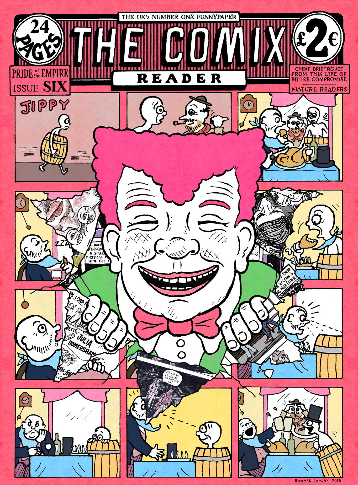 Comix Reader 6 Cover by Richard Cowdry
