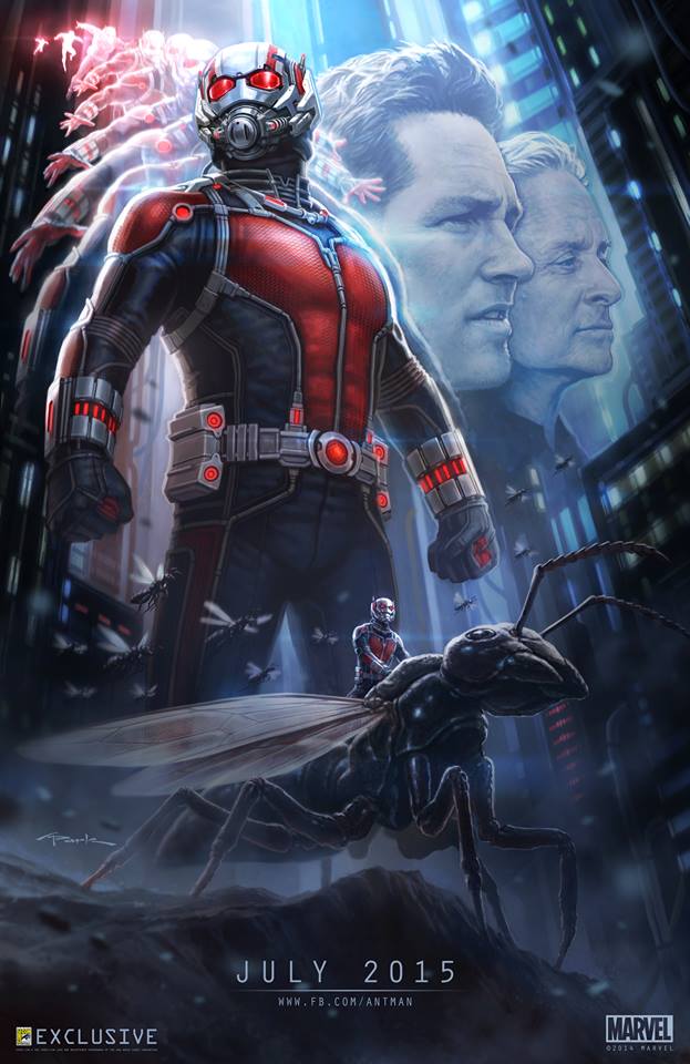 A concept poster art for Marvel's "Ant-Man" by Andy Park.