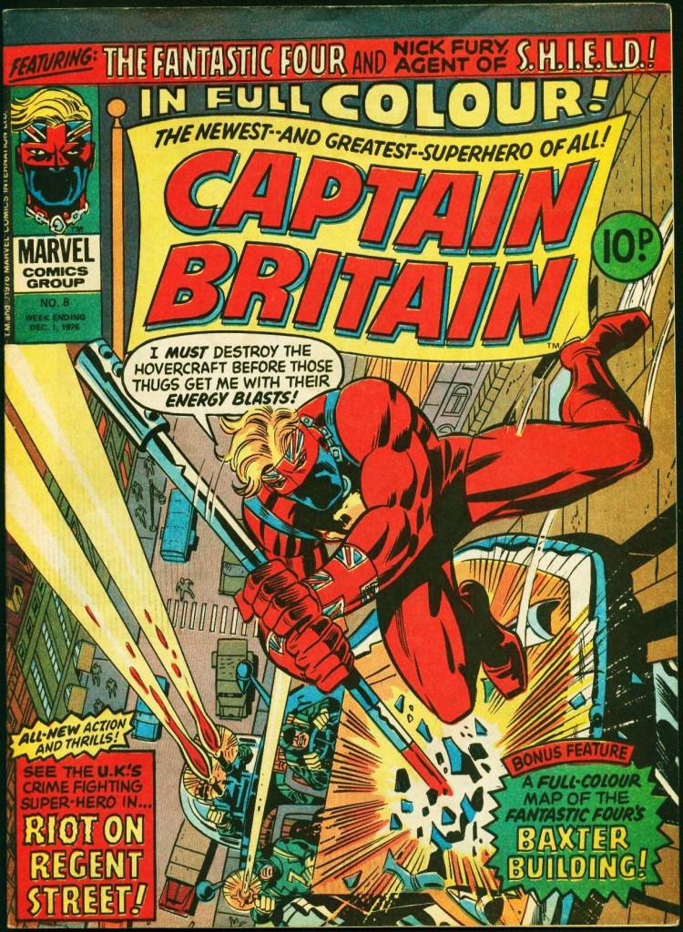 Captain Britain Weekly Issue 8. Art by Herb Trimpe