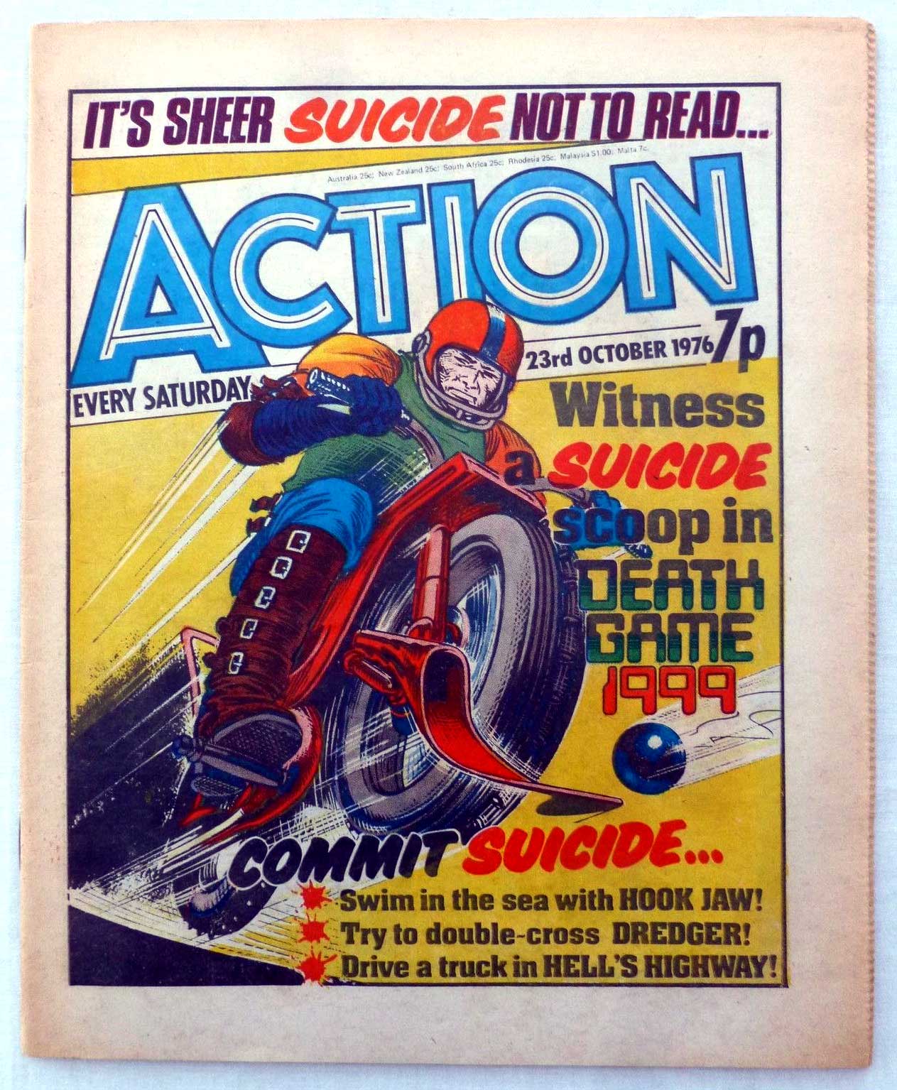 Action Issue 37 - Cover dated 23rd October 1976