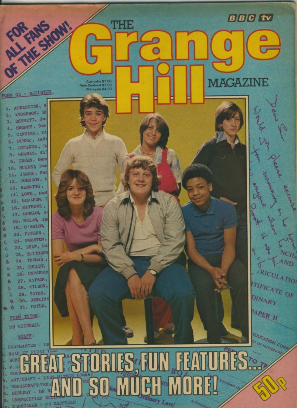 Grange Hil Magazine Issue 1 - Cover