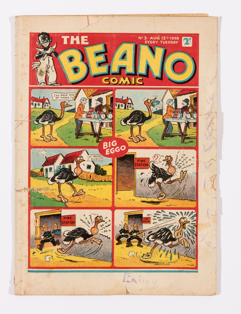 A rare Beano Number 3, published in 1938, one of only a few copies known to exist and expected to sell for between £250-350 in the latest ComPal Comics auction.