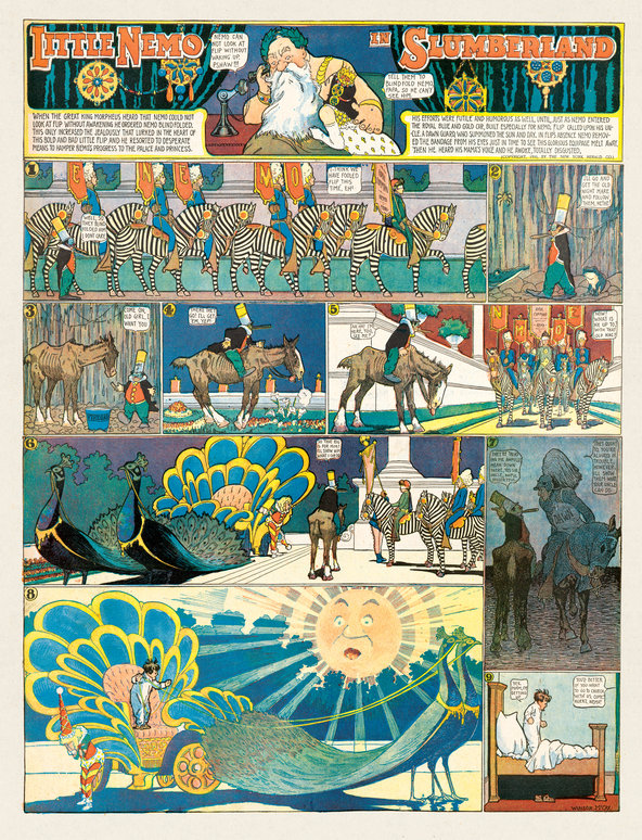 A page from Little Nemo from 1906, which is one of RAW founder and New Yorker art editor Françoise Mouly's favourites.
