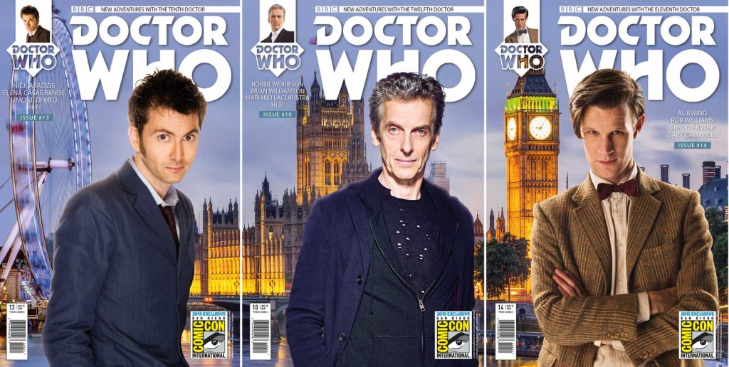 Doctor Who SDCC Triptych Exclusive Covers