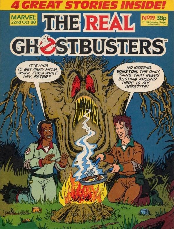 Marvel UK's The Real Ghostbusters Issue 19. Cover by Brian Williamson