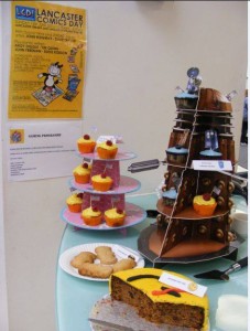 What's not to like about comic cake? Photo courtesy Friends of Lancaster Library