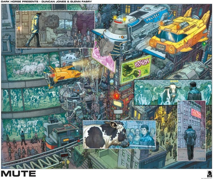 Art from Glenn Fabry's Mute written by Director of Moon and other great movies, Duncan Jones.