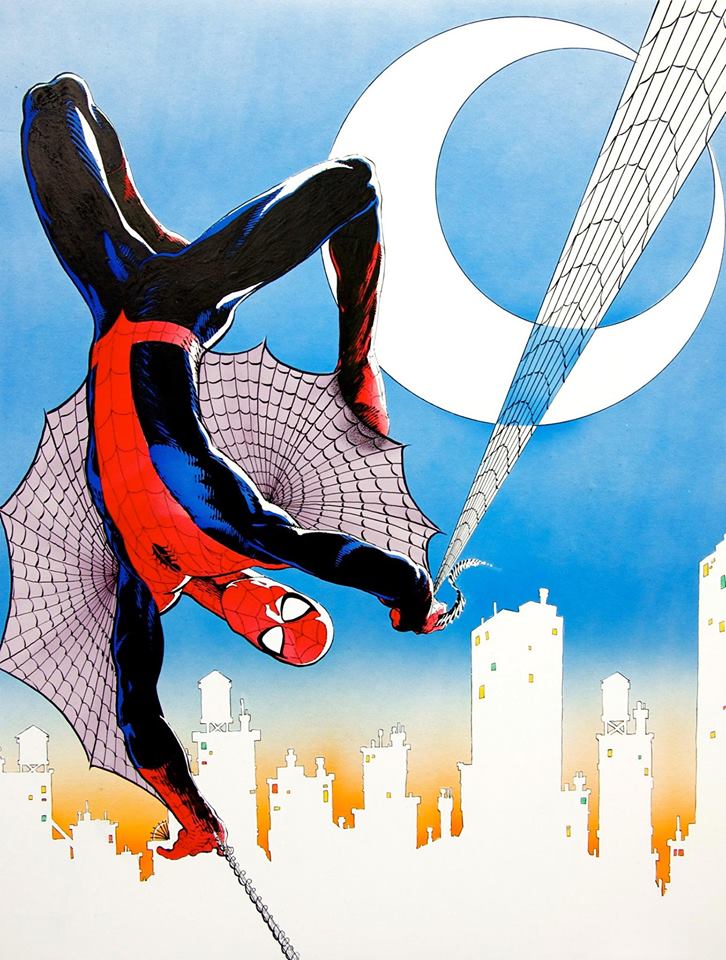 Spider-Man art by Leigh Baulch for Marvel UK