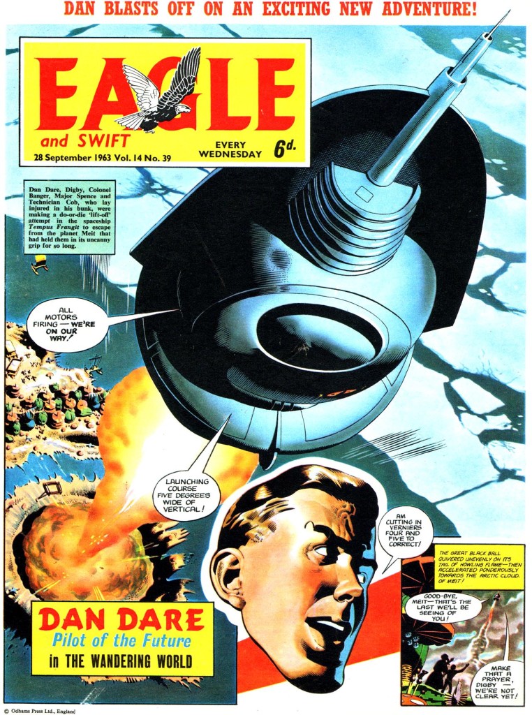 Changes on the Eagle - despite great art from Keith Watson on "Dan Dare" and the contiuation of "Heros the Spartan" by Frank Bellamy - were not well received by its readers, and sales began to fall.