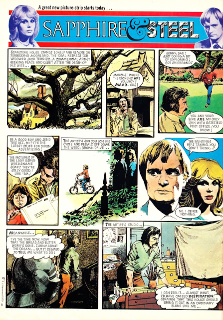 Look-In - Sapphire and Steel - art by Arthur Ranson