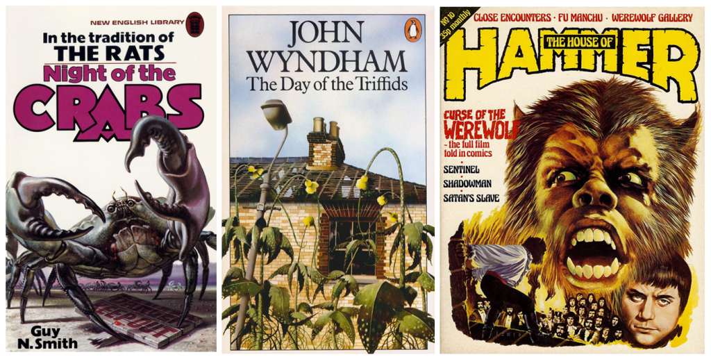 Night of the Crabs, Day of the Triffids and House of Hammer - Covers
