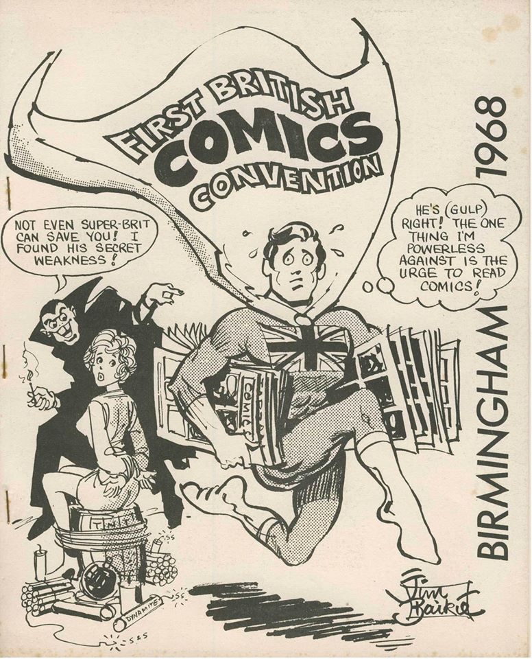 Jim Baikie' cover for the first British comic convention booklet in 1968