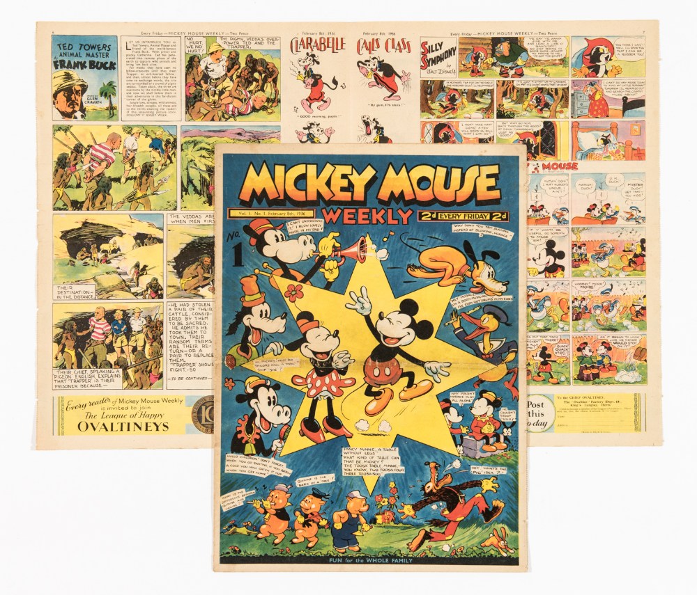Mickey Mouse Weekly 1, published in 1936, the first "photogravure" printed comic. 