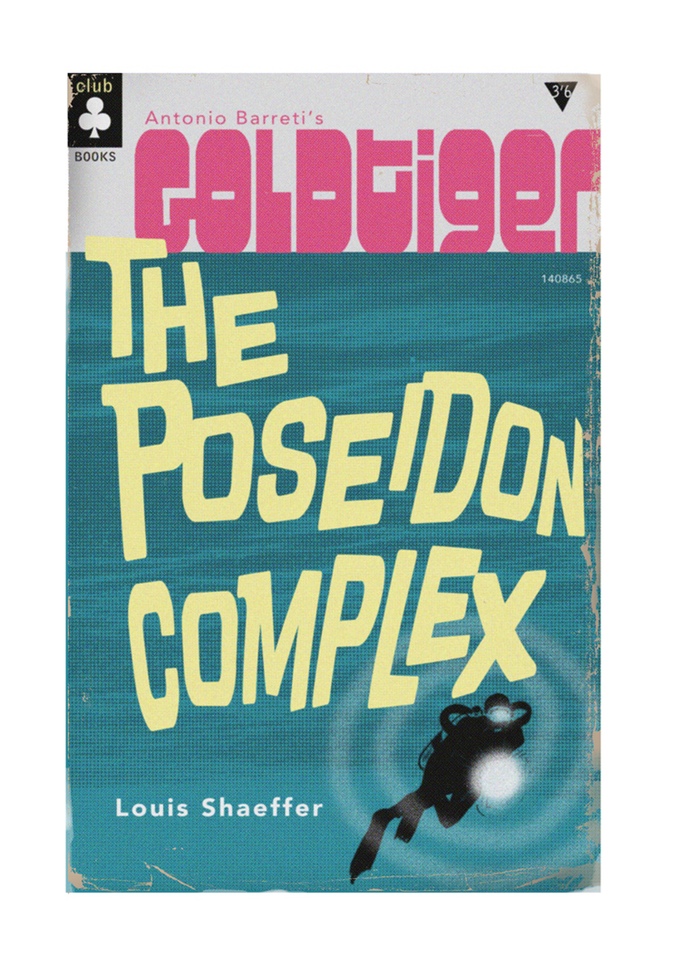 The original cover for the 'lost' Goldtiger strip, The Poseiden Complex