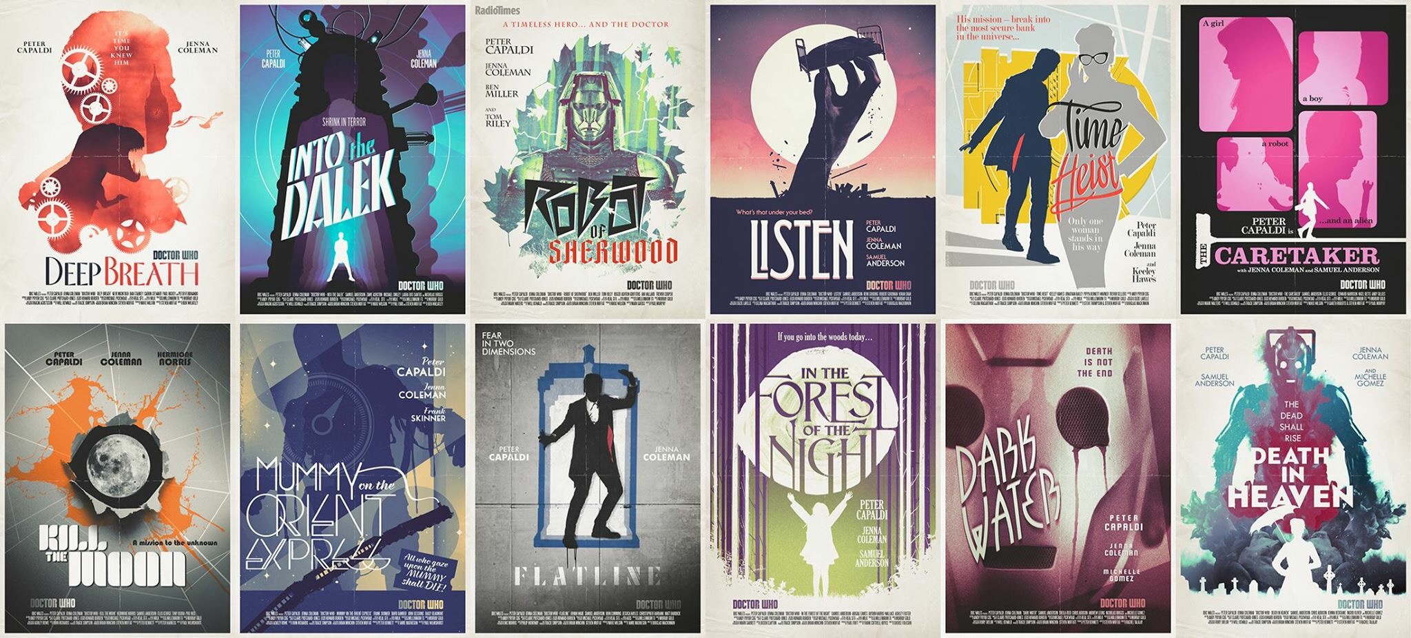 Doctor Who Promotional Posters by Stuart Manning