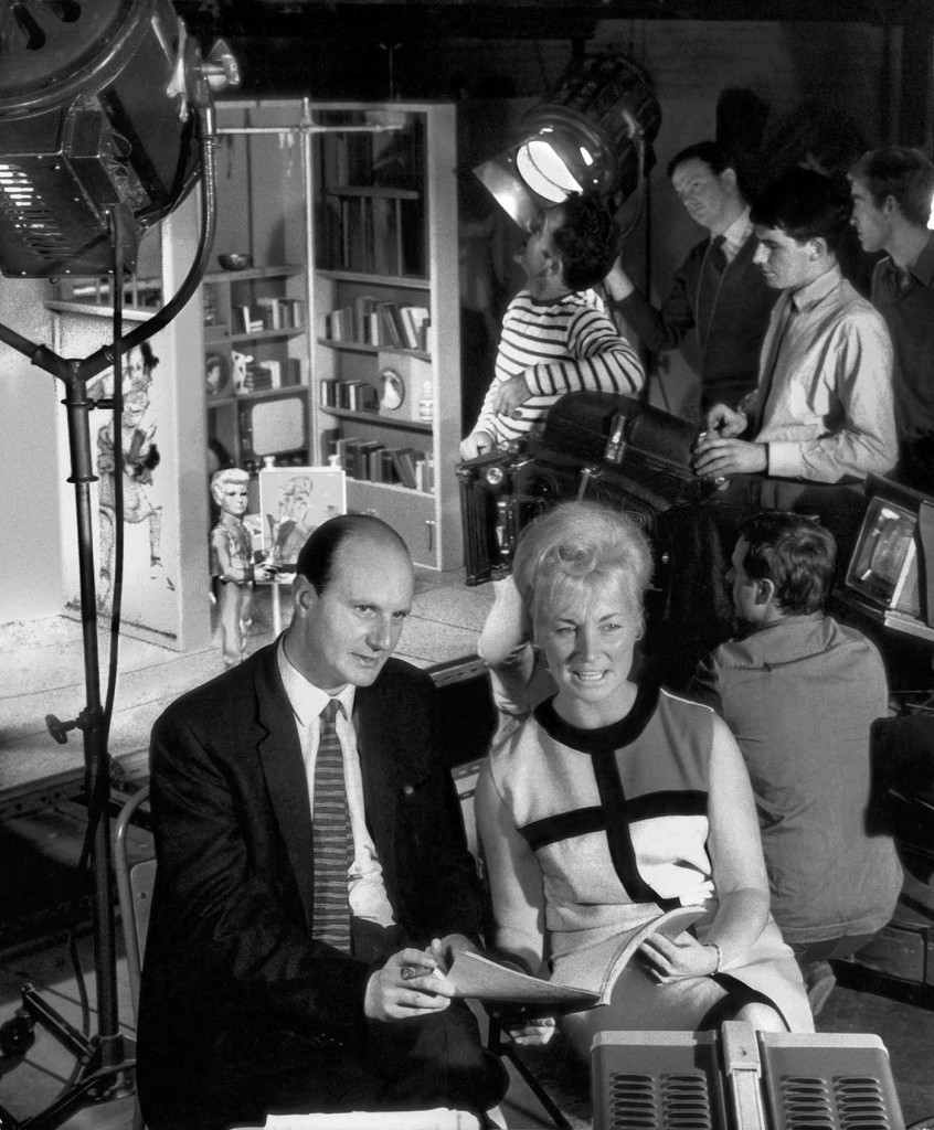 Gerry and Sylvia Anderson on the set of Thunderbirds. Marucs Hearn and designer Mike Jones have uncovered some extraordinary images for this book, many never seen before, from ITV's photo archives.