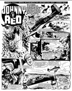 Johnny Red - Art by Joe Colquhoun