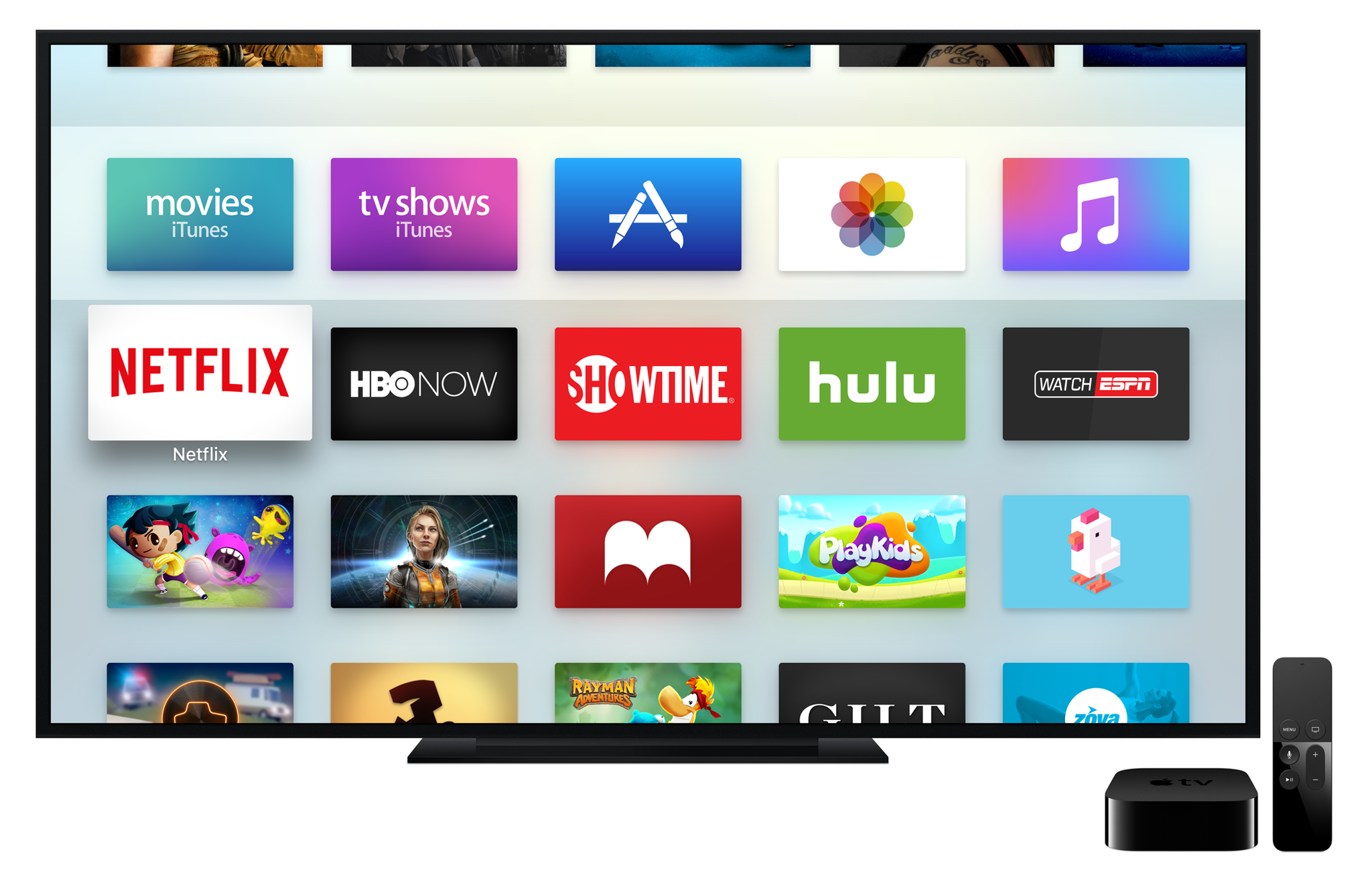 The new-look Apple TV is being well received. Image: Apple
