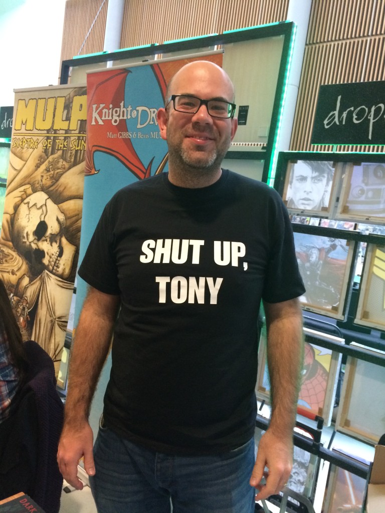 Chris Sides of Redshift Press at Nottingham Comic Con 2015. Photo: Tony Esmond