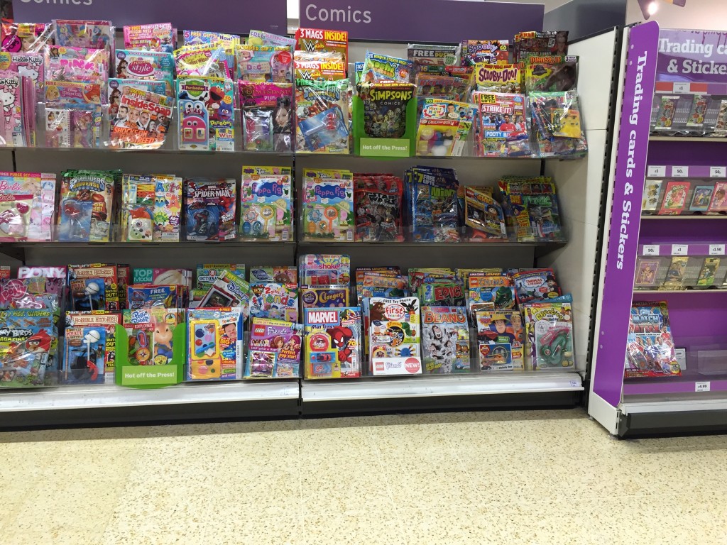 Sainsbury's Lancaster Comics Shelves - 3rd October 2015 (2)