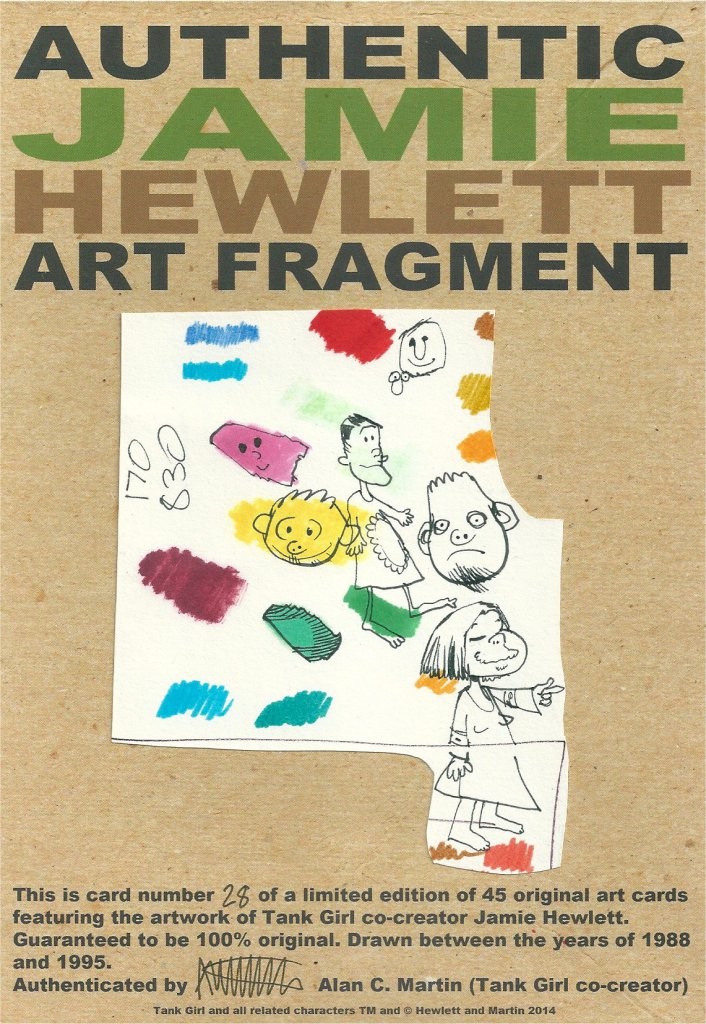 An authentic Jamie Hewlett art fragment
