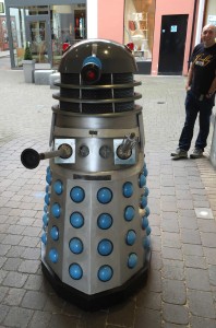 A possibly happy Dalek at the Lakes International Comic Art Festival. Photo: John Freeman