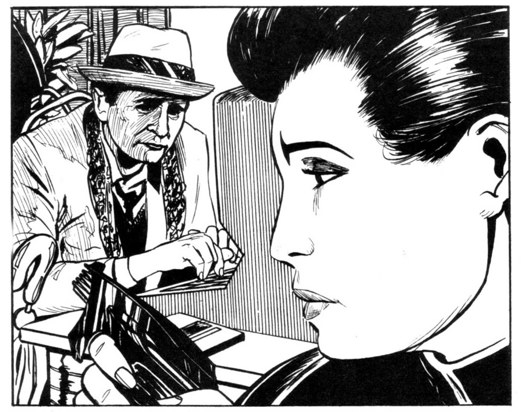 One of the late Gerry Dolan's early forays into Doctor Who - an illustration for the short story "The Infinity Season", written by Dan Abnett, which featured in Doctor Who Magazine Issue 151.