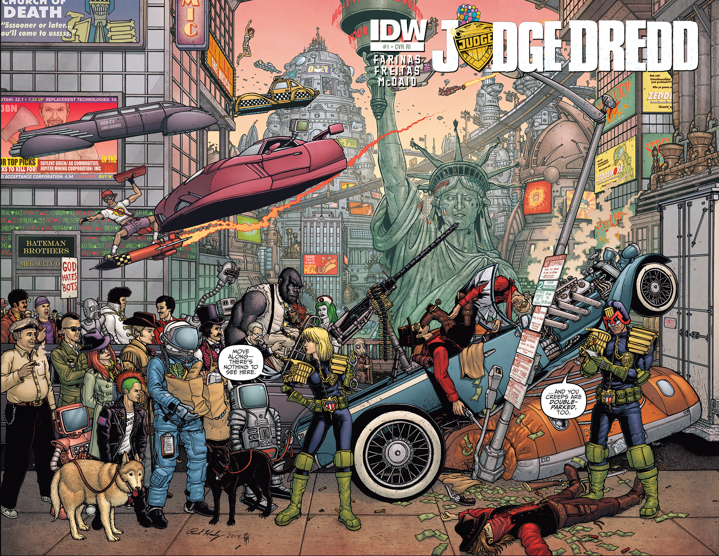 Judge Dredd Mega-City Zero #1 - Retailer Incentive Cover by Paul Hanley