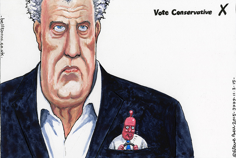One of Steve Bell's cartoons for The Guardian. Art © Steve Bell