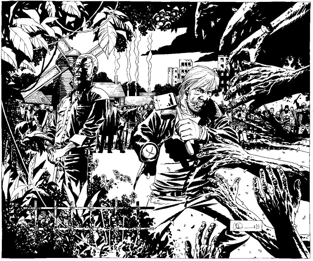 Walking Dead Omnibus Volume 6 Cover Art by Charlie Adlard