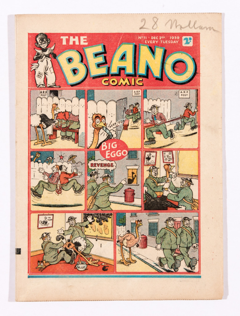 "Big Eggo" gets a serious comeuppance in this wartime issue of The Beano (Issue 71).