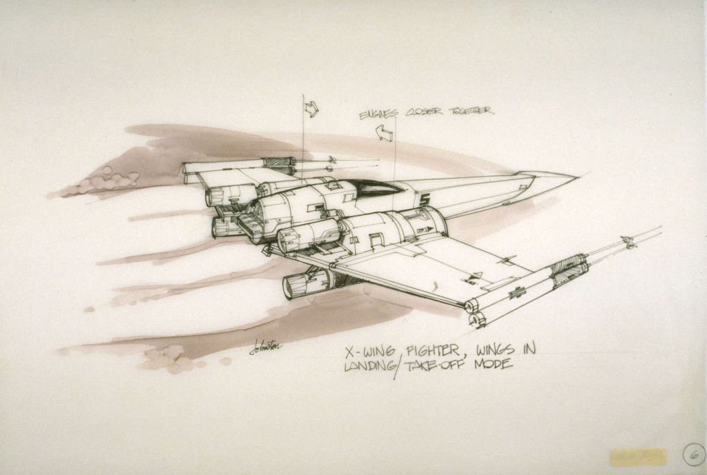 A Star Wars X-Wing Fighter Design held by the Museum.