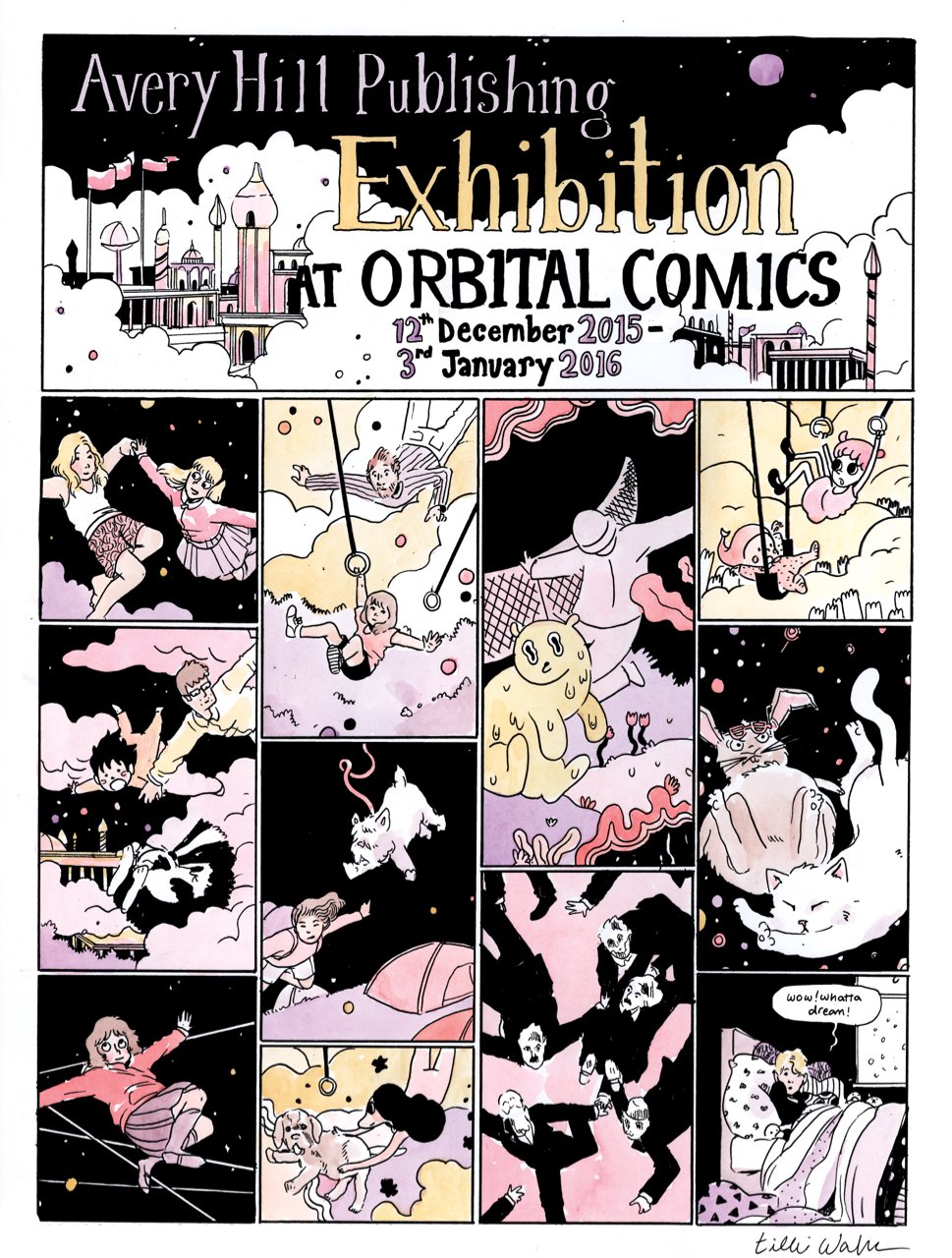 The Avery Hill Exhibition at London's Orbital Comics, on now until January 2016.