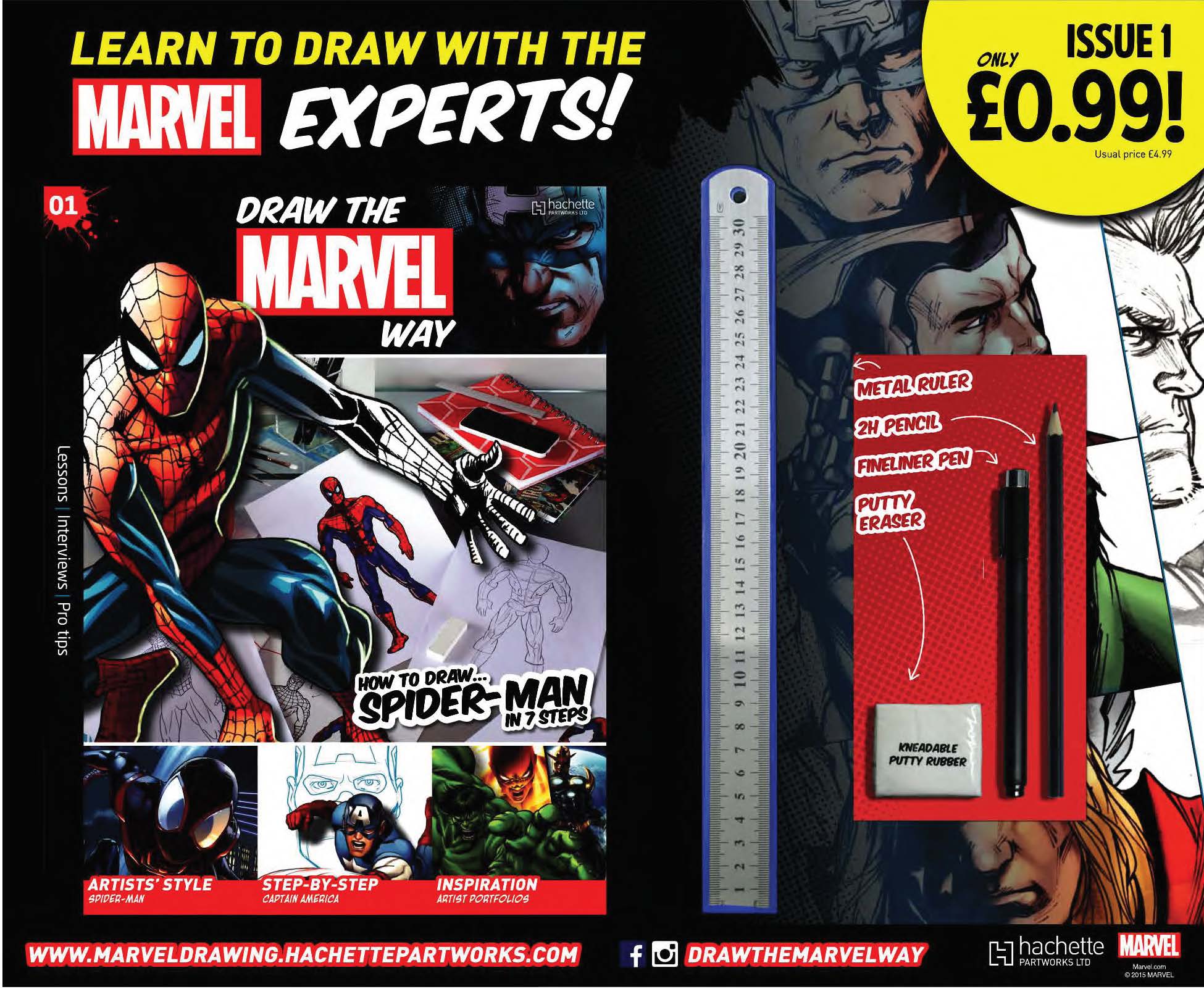 How To Draw The Marvel Way - Packshot