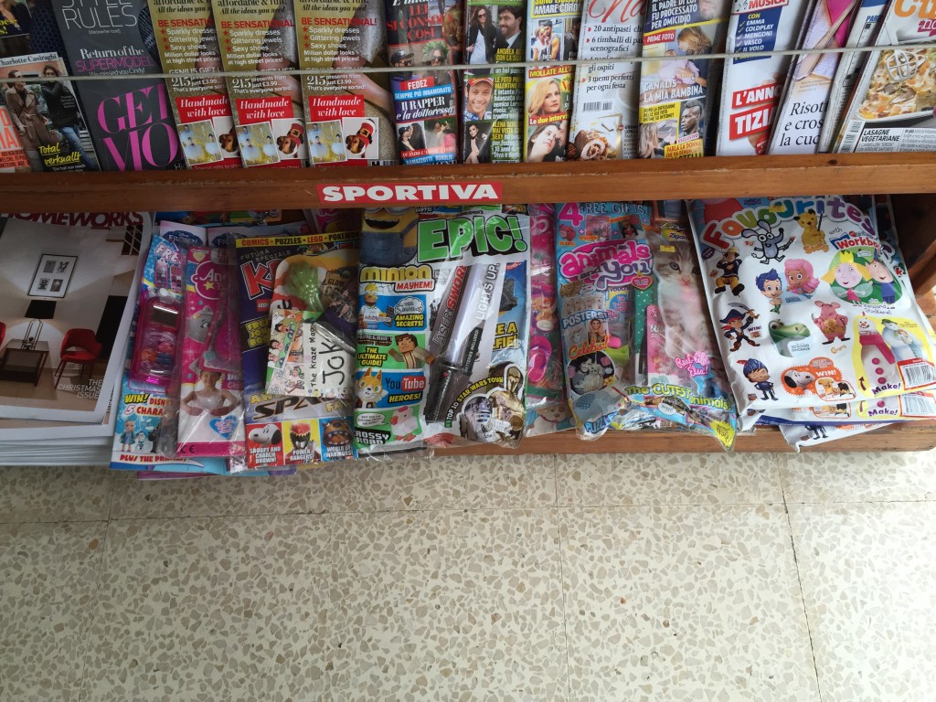 British comics on sale in Qwara, Malta in December 2015. Photo: John Freeman