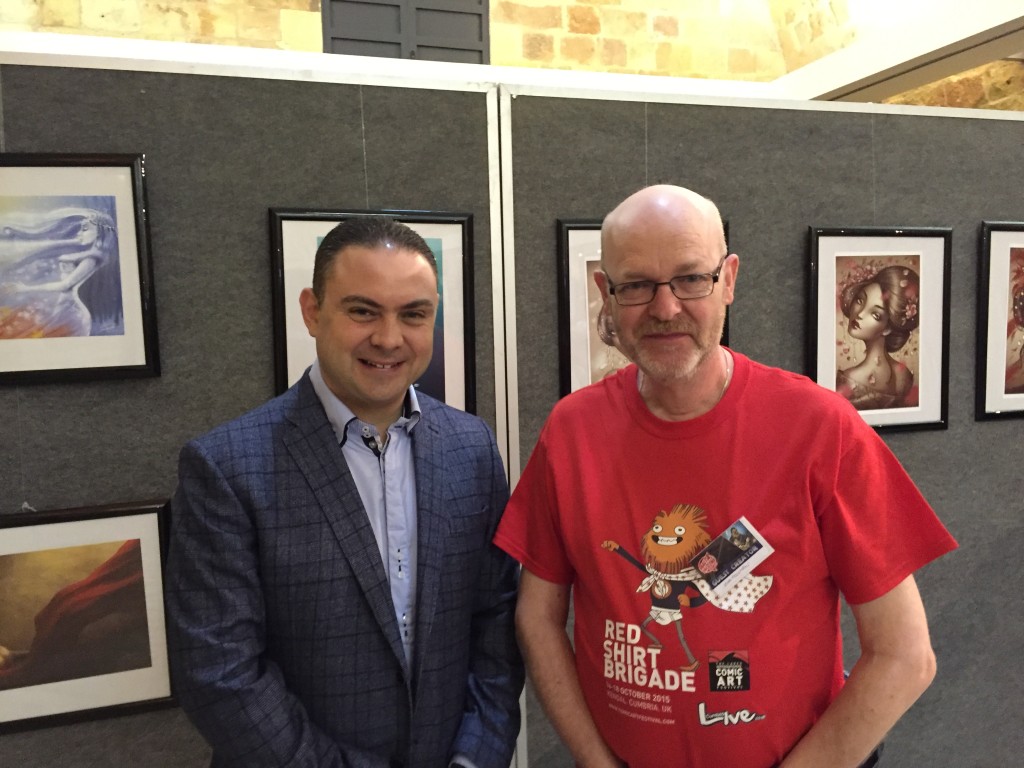 I was delighted to meet Malta's Culture Minister Owen Bonnici at Malta Comic Con. It's great to see government support for comics like this. Photo: Christopher Muscat