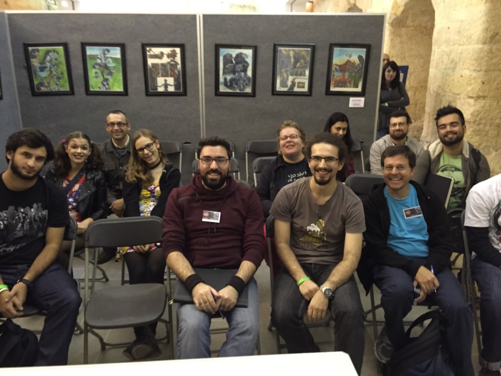 The audience for my small but perfectly formed comics editing panel on Sunday.