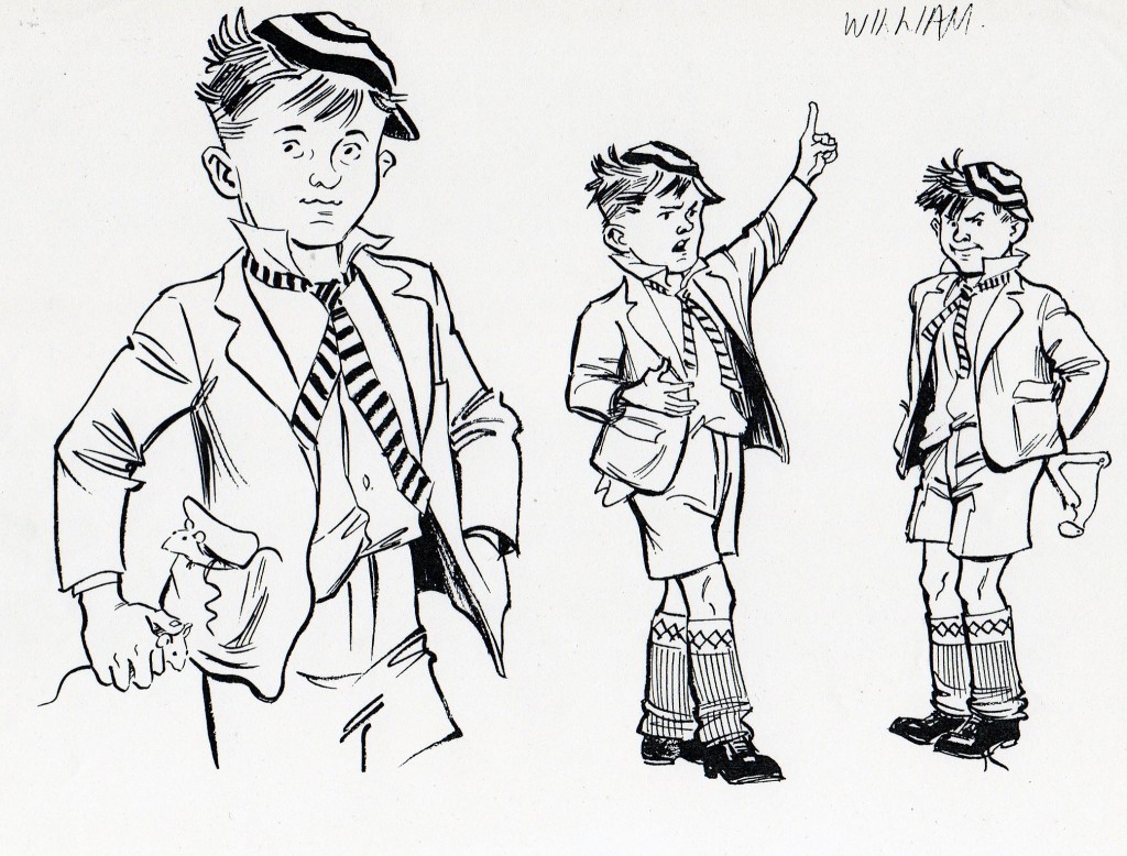 Just William character designs by Maureen and Gordon Gray